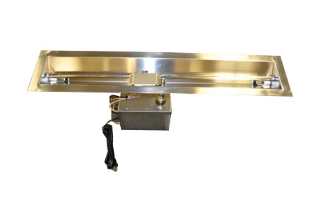 24" Electronic Ignition Linear/Trough Fire Pit,120VAC 24" Electronic Ignition Linear/Trough Fire Pit,120VAC