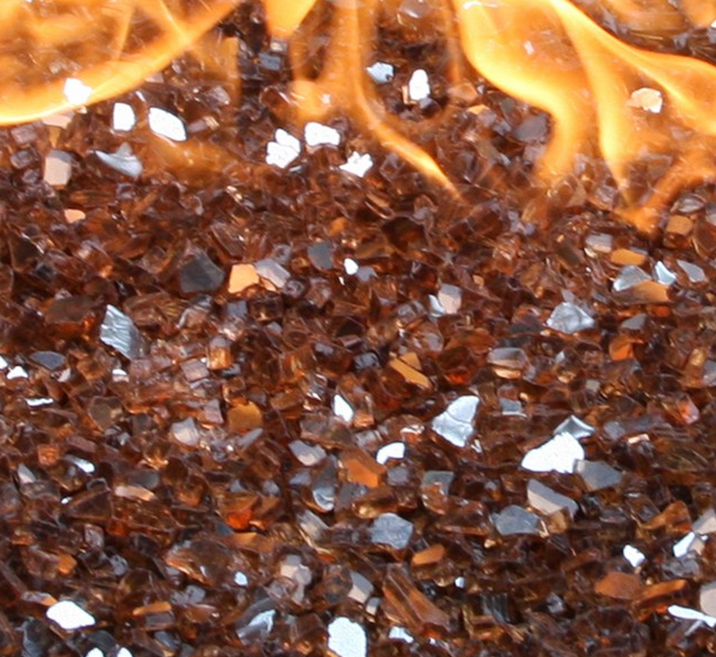 American Fireglass Copper Reflective 1/4-in Fire Glass 10 lb American Fireglass Copper Reflective 1/4-in Fire Glass 10 lb