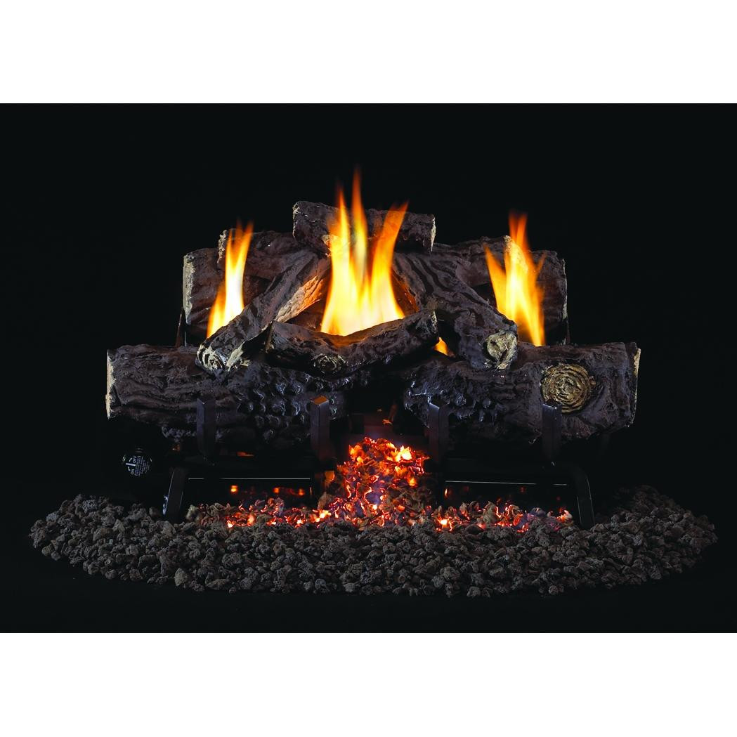 Charred Aged Split Gas Log Set Charred Aged Split Gas Log Set