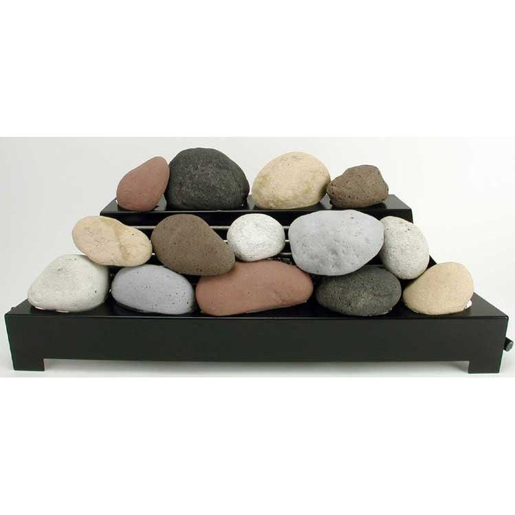 30-in Alterna See-Thru Vent Free Calico FireStones Remote Ready Black Chassis | LP 30-in Alterna See-Thru Vent Free Calico FireStones Remote Ready Black Chassis | LP