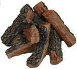 Firepit Logs | 20-inch | 7-Piece | Round Stack | Bark/Split Firepit Logs | 20-inch | 7-Piece | Round Stack | Bark/Split