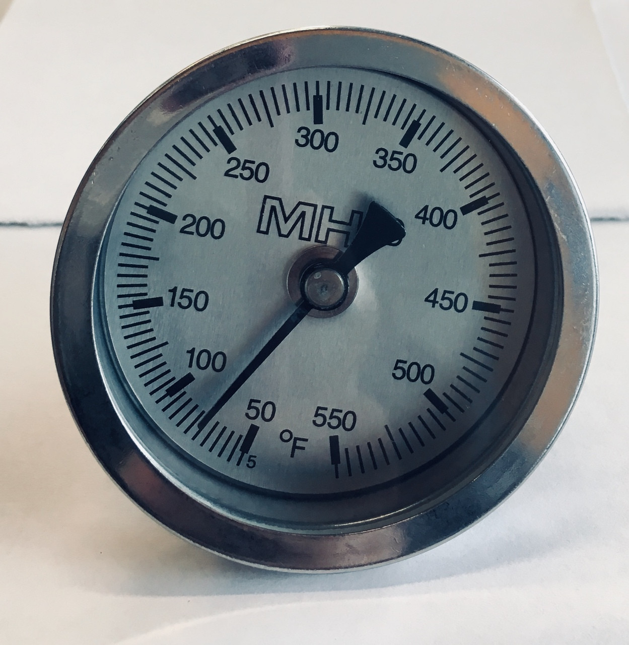 Modernhome MHP Gasgrill Temperaturmesser | Edelstahl | Rund | Für Grillhaube