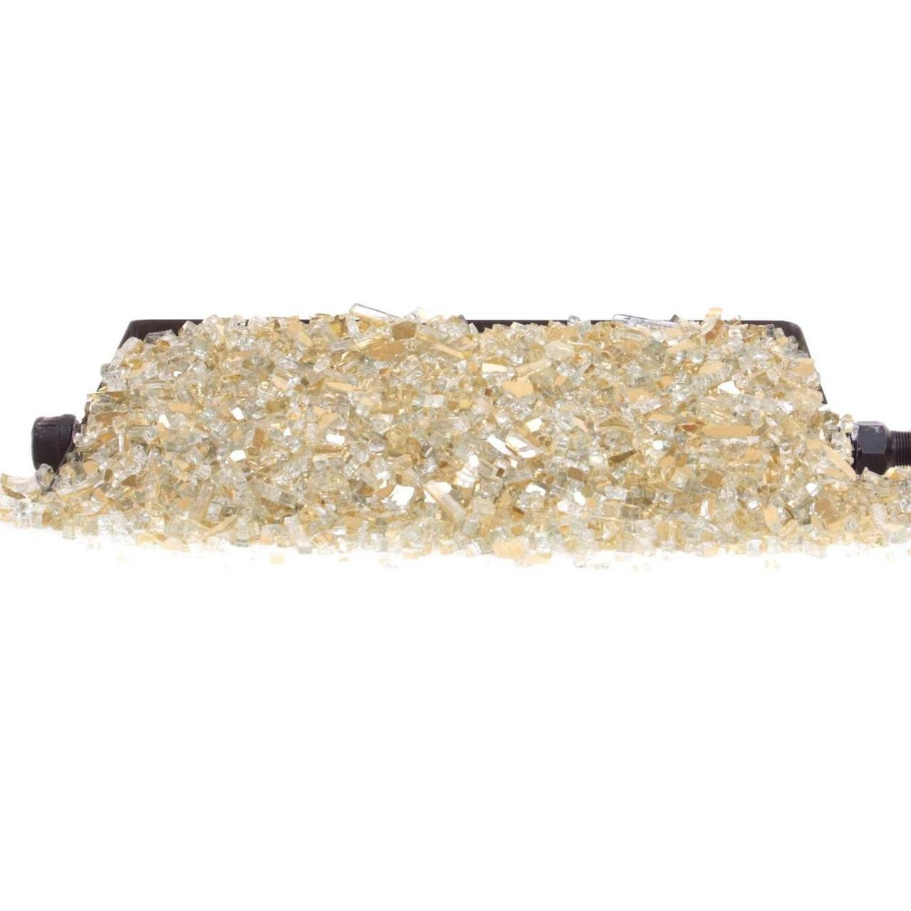 American Fyre 30-in G45 Burner | Gold Reflective Glass | Variable Flame Remote | NG American Fyre 30-in G45 Burner | Gold Reflective Glass | Variable Flame Remote | NG