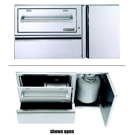 Lynx 42" Convenience Center Warming Drawer, Propane LP Tank Storage - L42CC Lynx 42" Convenience Center Warming Drawer, Propane LP Tank Storage - L42CC