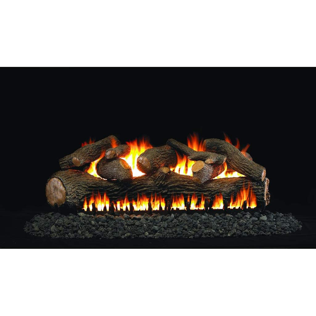 Real Fyre 24" Mammoth Pine See-Thru Log Set, Vented, EPIC Burner | Match Light | NG Real Fyre 24" Mammoth Pine See-Thru Log Set, Vented, EPIC Burner | Match Light | NG