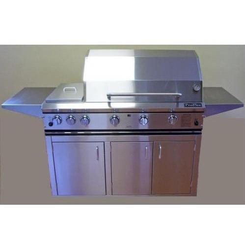 Profire 48-in NG grill w Rotisserie, Double Side Burner, Cart Profire 48-in NG grill w Rotisserie, Double Side Burner, Cart