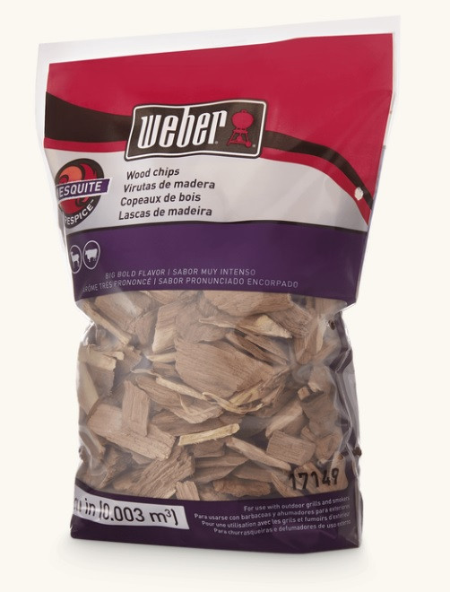 Weber mesquite flavor wood chips for grilling, 17103, 17149