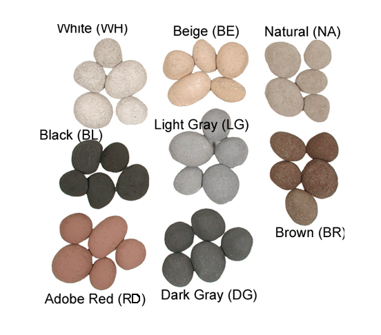 FireStones | 6 Medium Stones | Beige FireStones | 6 Medium Stones | Beige