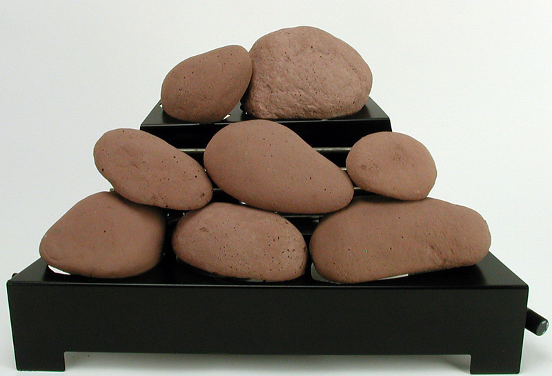 FireStone 6 large stones in Adobe Red FireStone 6 large stones in Adobe Red
