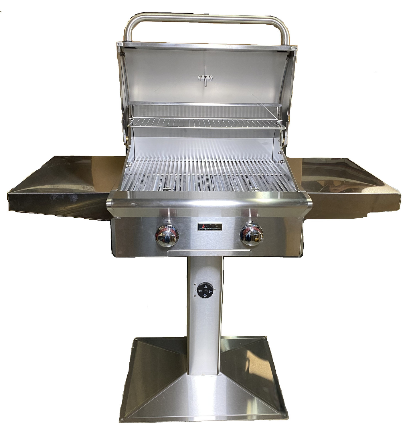 AOG 24" Natural Gas Pedestal Post Grill, no Rotis (24NPT-00SP)