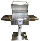 AOG 24" Natural Gas Pedestal Post Grill, no Rotis (24NPT-00SP)