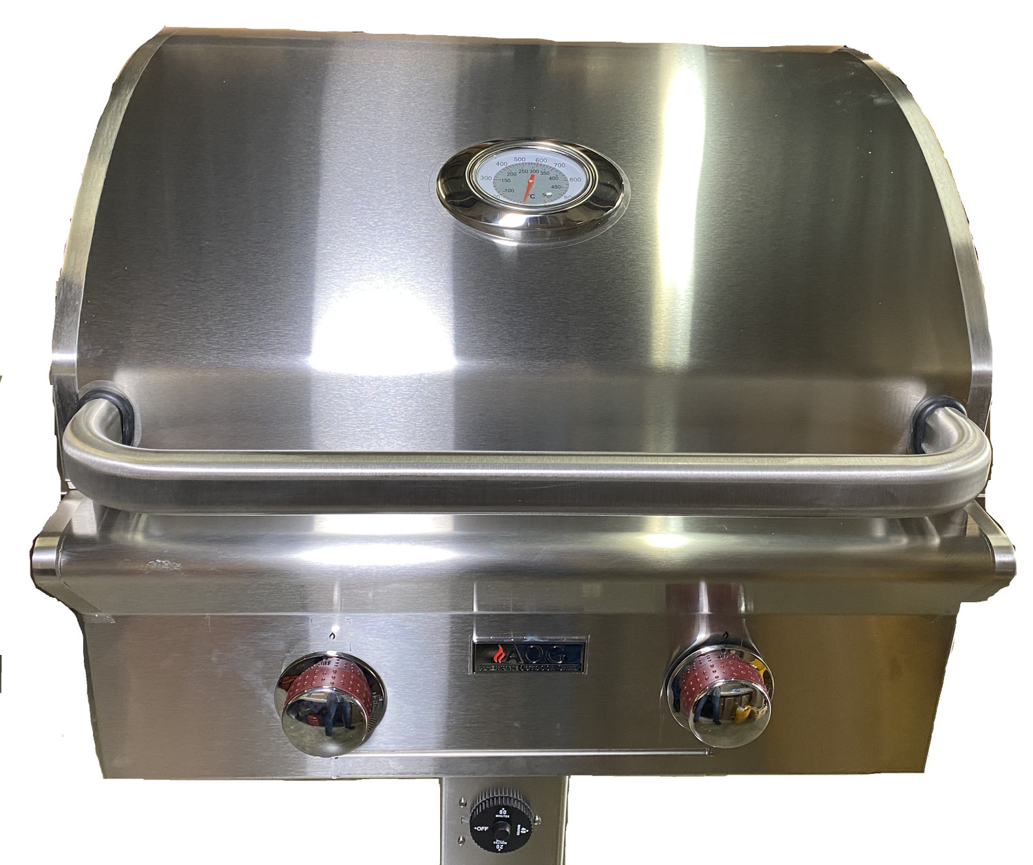 Close up of Grill with Hood Closed