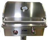 Close up of Grill with Hood Closed