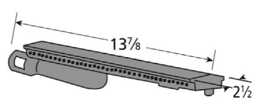 bbq galore grill burner dimensions