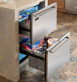 Perlick 24" Outdoor Dual Zone Freezer/Refrigerator Drawers - HP24ZO-4-5