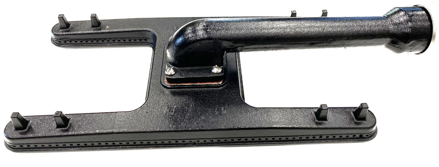 Side angle of cast iron burner Side angle of cast iron burner