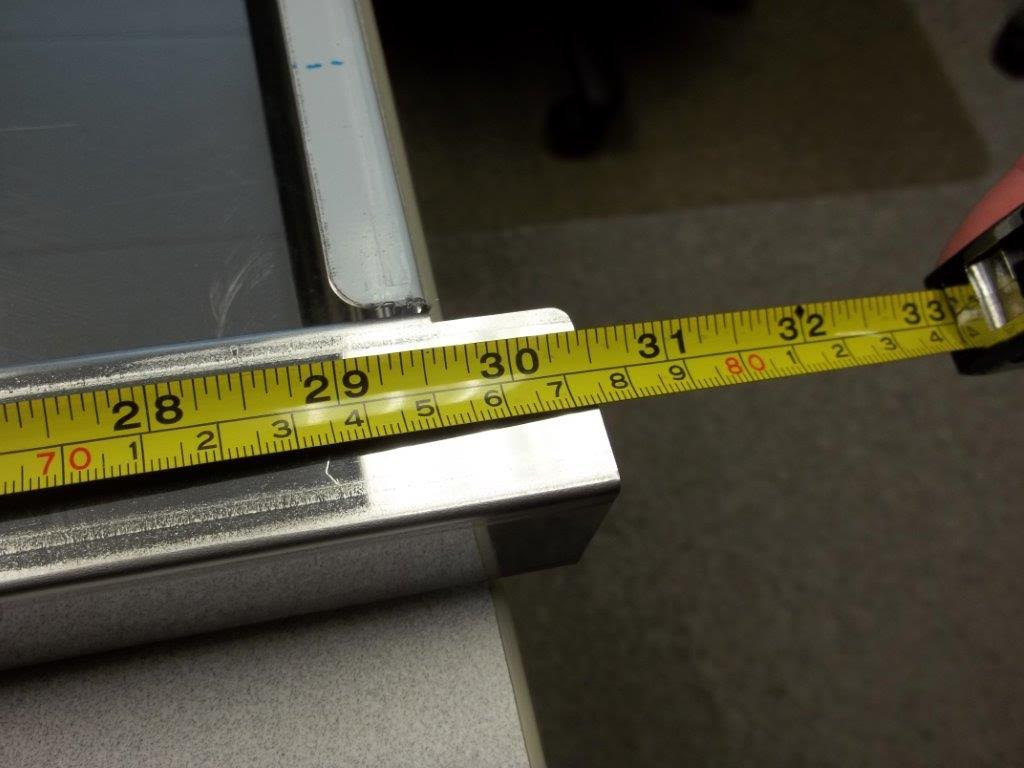 Dimensions of handle of drip tray Dimensions of handle of drip tray