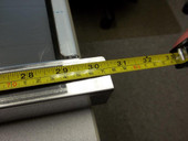 Dimensions of handle of drip tray