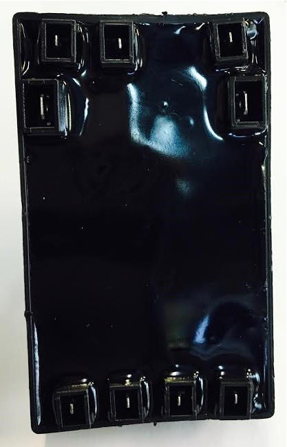 Back side of spark generator Back side of spark generator