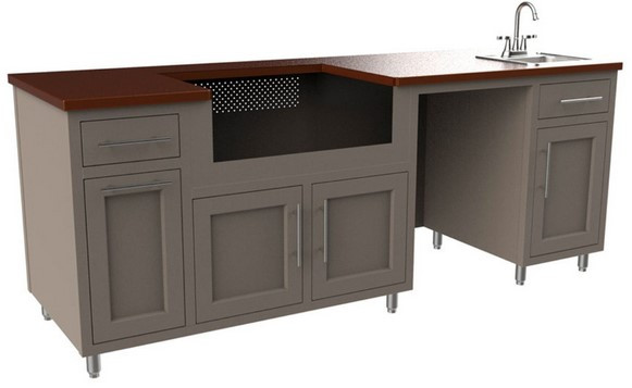 Cappuccino Base with Copper Top Shown