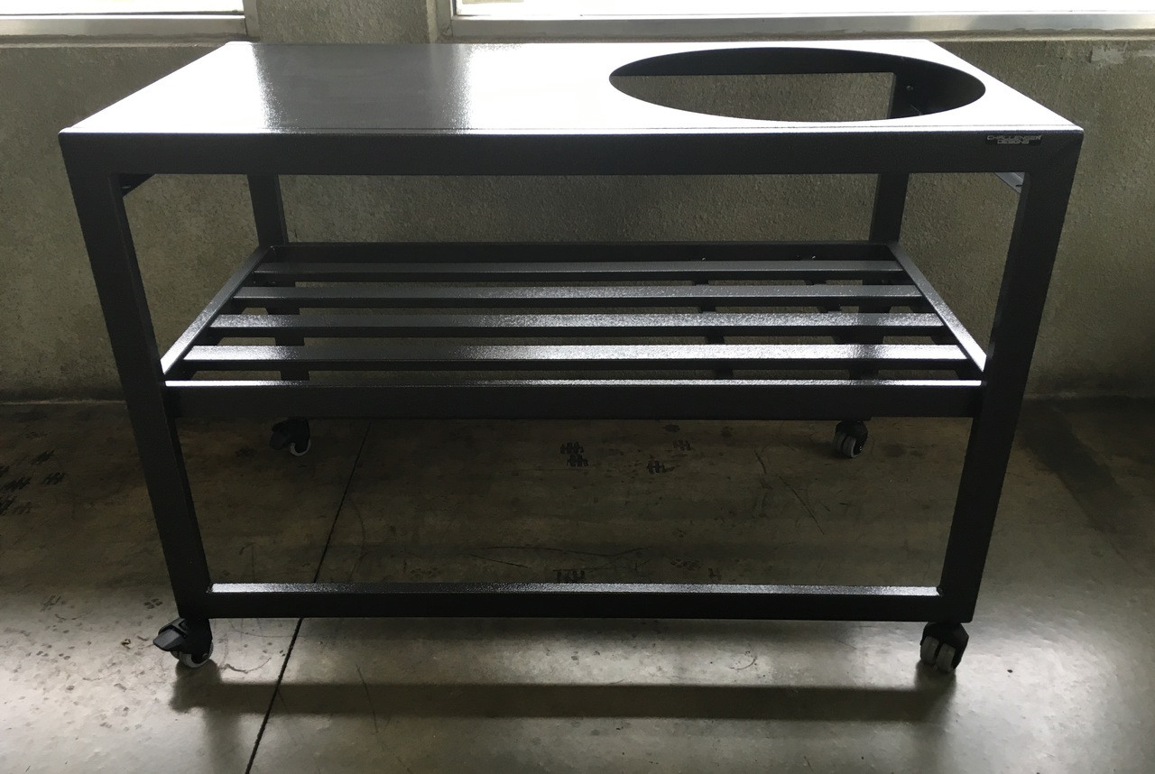 Challenger Spark Silver Large Big Green Egg Open Cart - spark48-siv