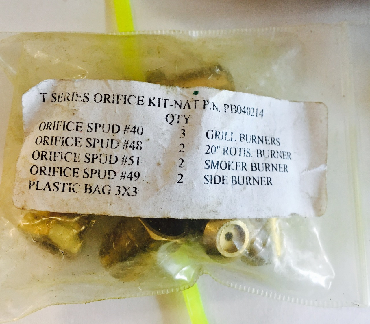 TNKVGIQ Viking T series Conversion Kit LP to Natural Gas TNKVGIQ Viking T series Conversion Kit LP to Natural Gas