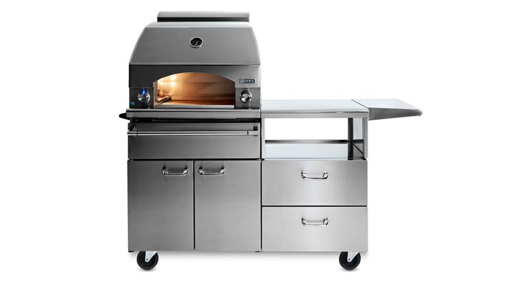Lynx Napoli Outdoor Pizza Oven on Mobile Kitchen Cart - LPZAF