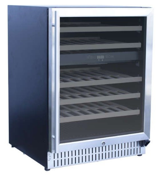 Summerset 24" 5.3 cf UL Deluxe Wine Cooler w/Locking Door - RFR-24WD Summerset 24" 5.3 cf UL Deluxe Wine Cooler w/Locking Door - RFR-24WD