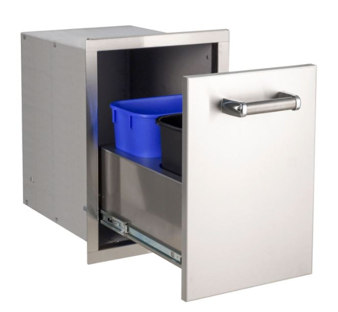 Fire Magic Dual Trash Drawer - 53820TSC Fire Magic Dual Trash Drawer - 53820TSC