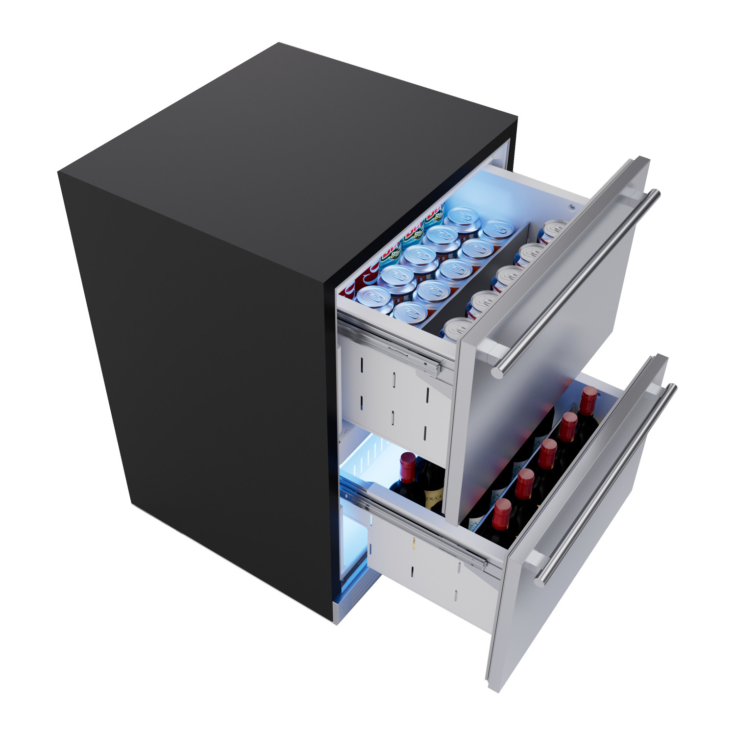 XO 24" Outdoor Refrigerated Drawers SS Drawer Front XO 24" Outdoor Refrigerated Drawers SS Drawer Front