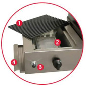 MHP Stainless Steel Infrared Sear Zone