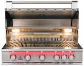 Open hood 40" True Flame Built In Grill