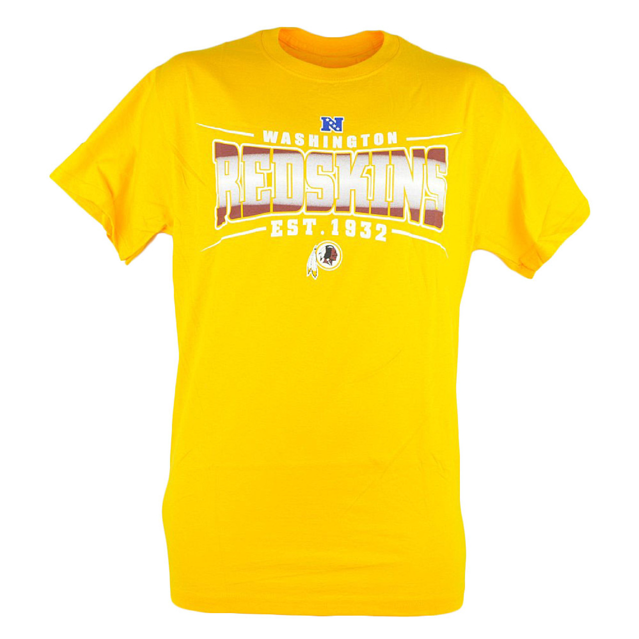 yellow redskins shirt