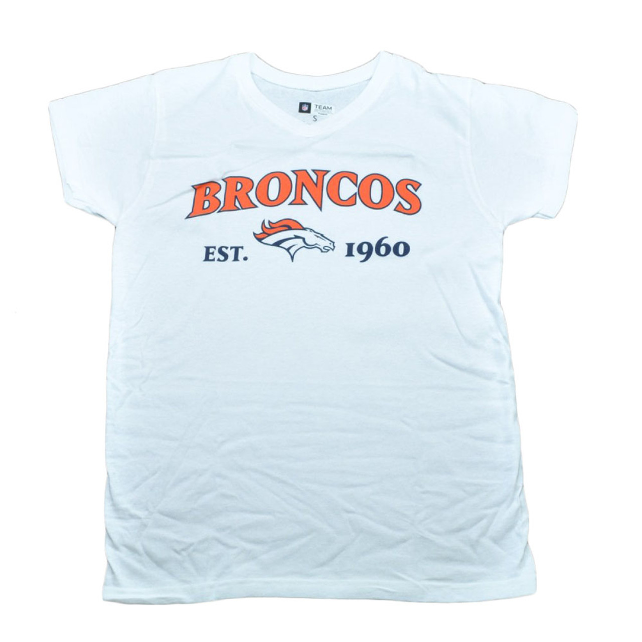 denver broncos white t shirt