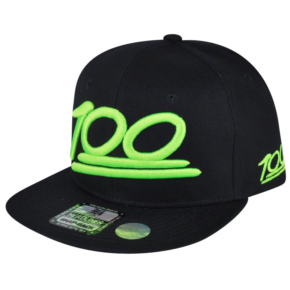 neon green flat bill hat