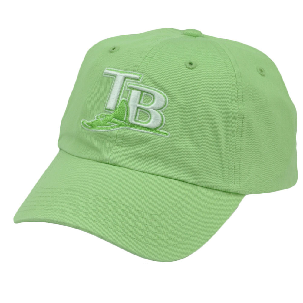 Mlb Tampa Bay Rays Women Ladies Sun Buckle Relaxed Slouch Green