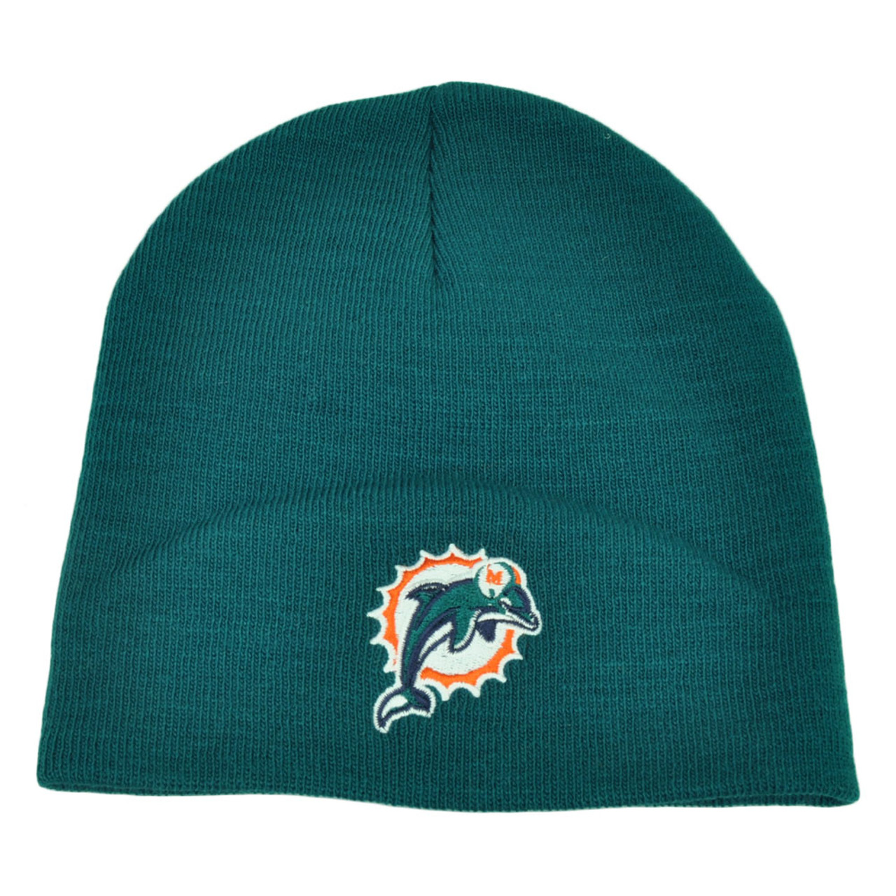 Nfl Miami Dolphins Cuffless Knit Beanie Toque Winter Sport Turquoise Skully Hat Cap Store Online Com