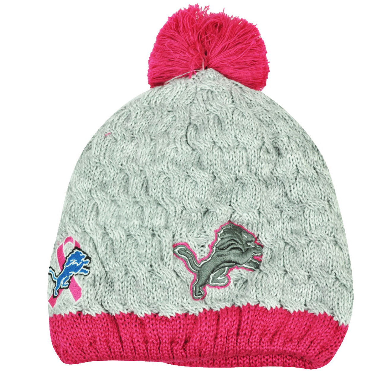 pink detroit lions hat