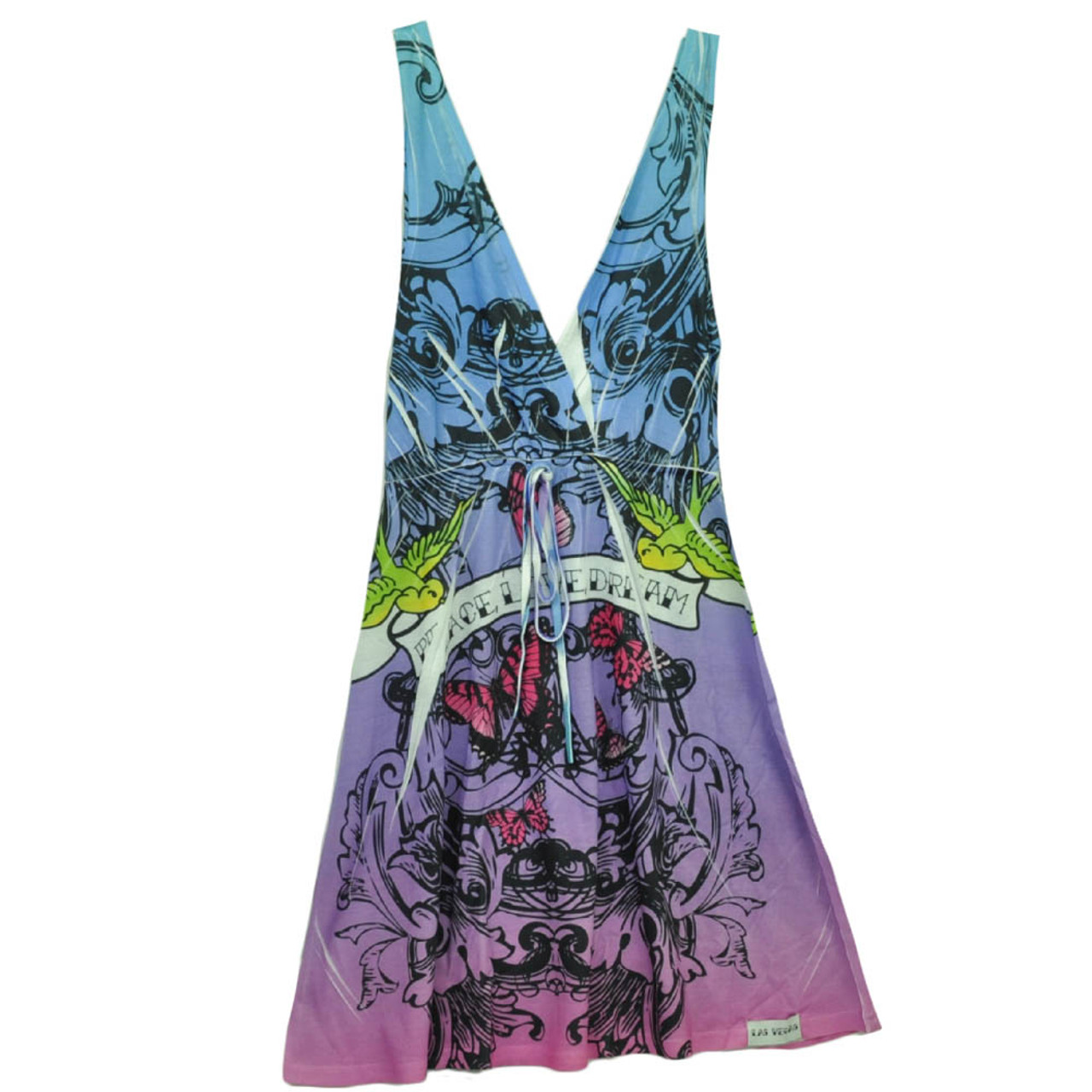 Las Vegas Sin City Womens Pool Beach Cover Up Dress Hard Rock