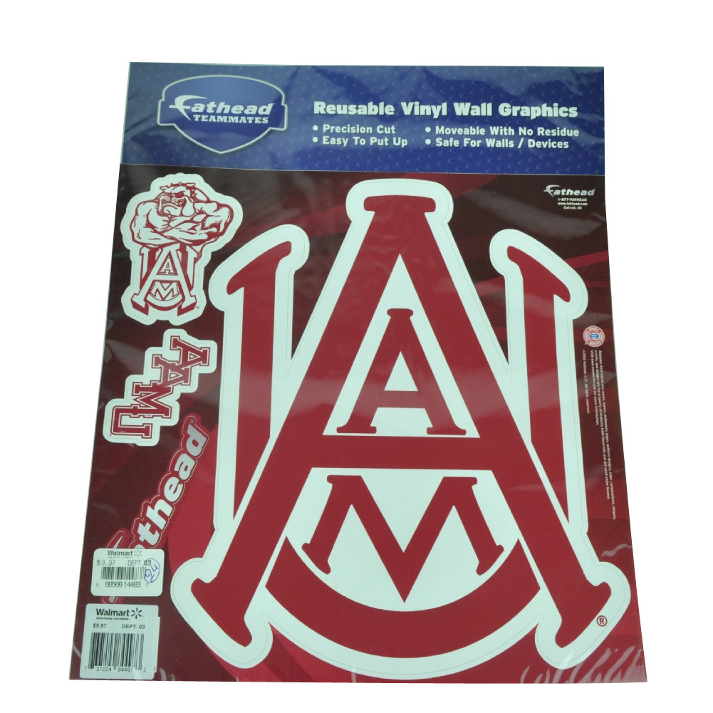 Ncaa Alabama A M Reusable Vinyl Wall Graphics Fathead Movable