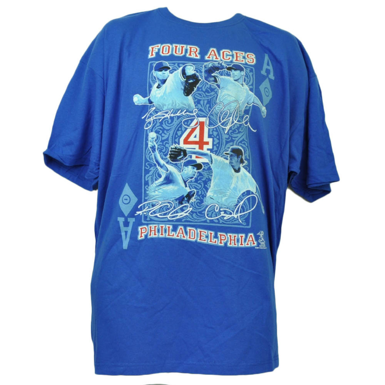 Philadelphia Phillies Men Blue T-Shirt