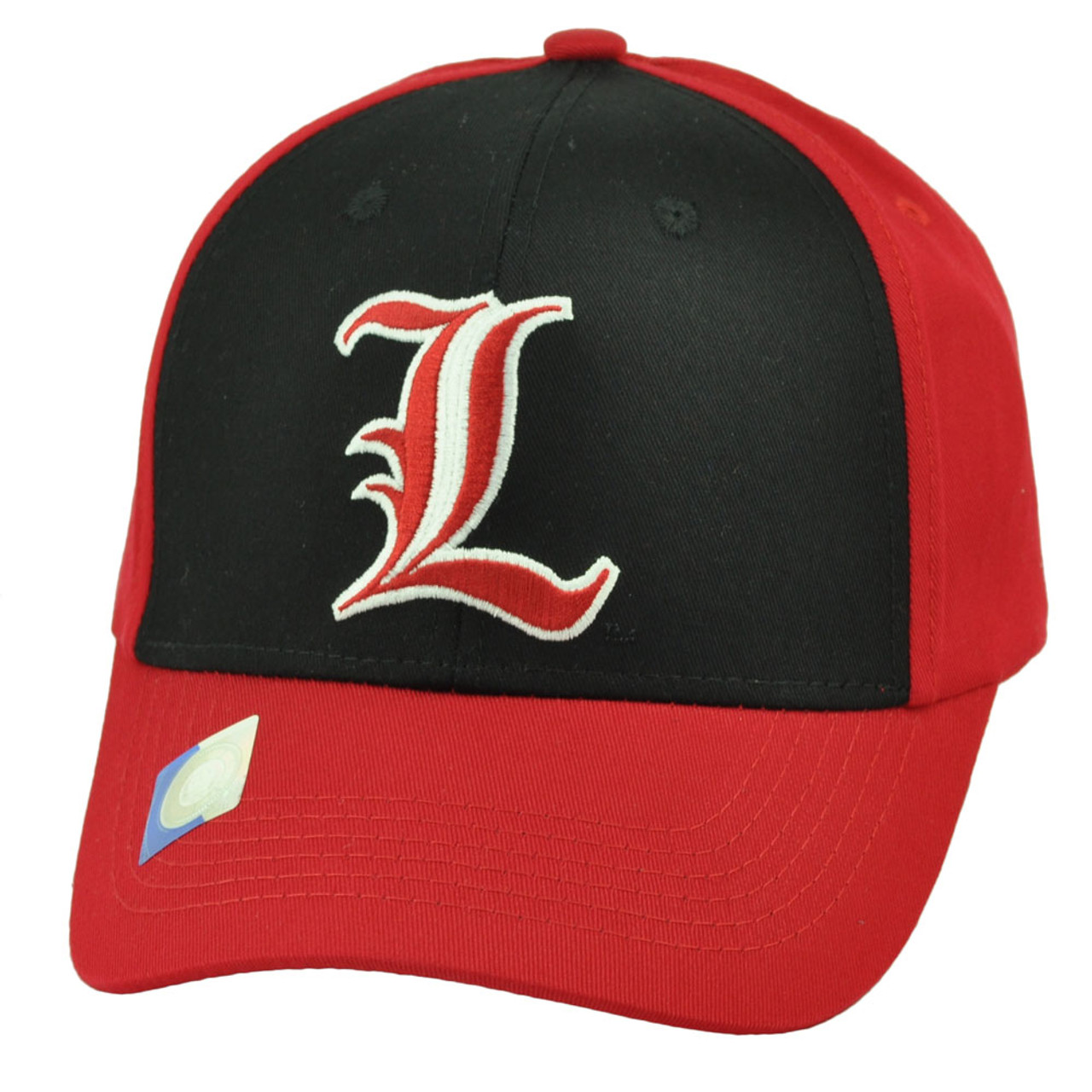 NCAA Louisville Cardinals Red Black Hat Cap Captivating Headgear