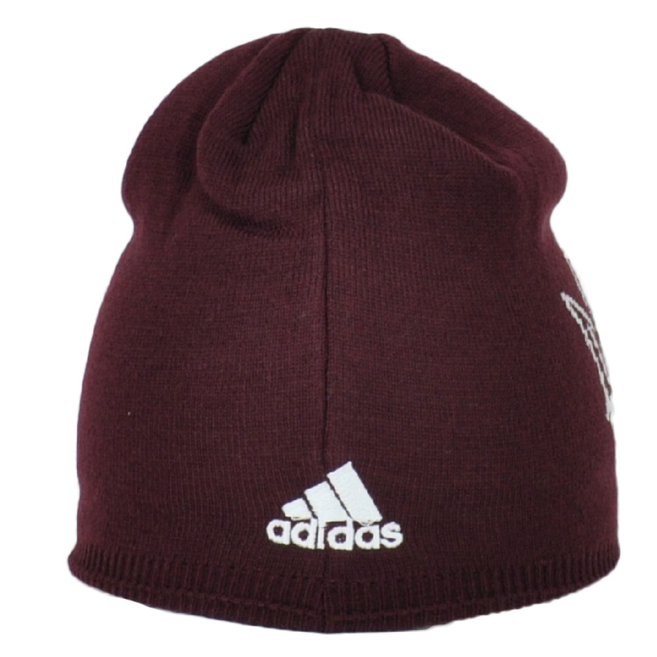 burgundy adidas beanie