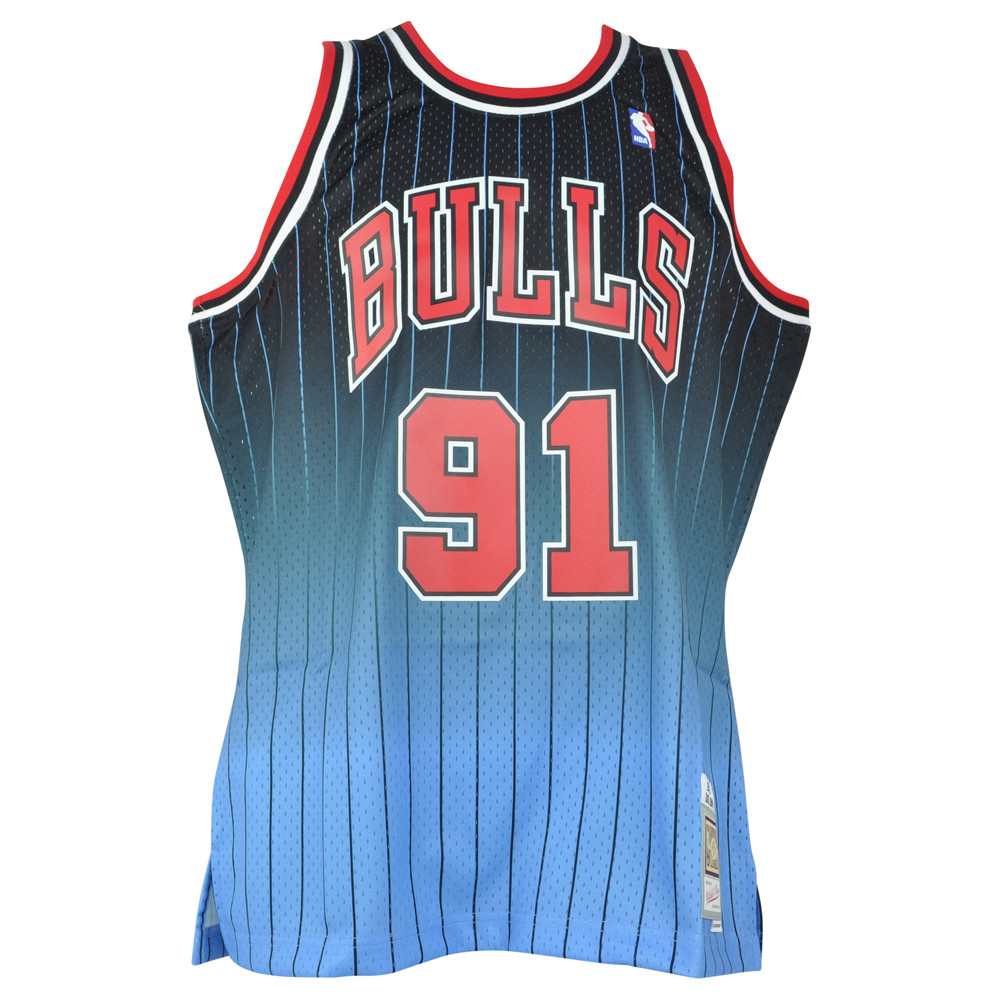 NBA Chicago Bulls #91 Dennis Rodman Fadeaway Swingman Jersey