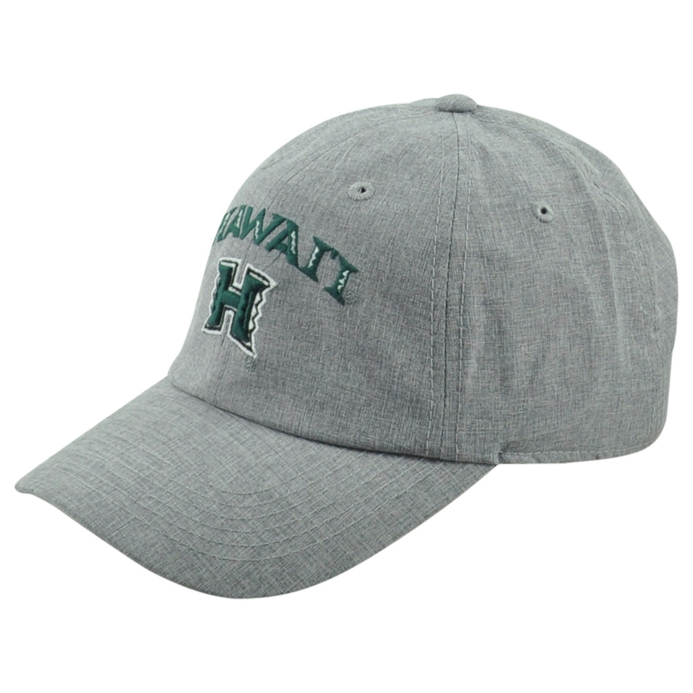 Casquette NCAA Hawaii Warriors – Gris Réglable – Courbe Visière (adulte Homme)