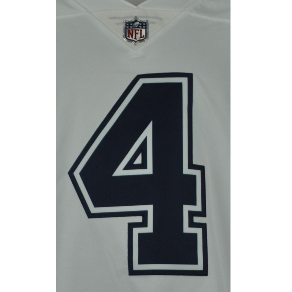 NFL Dallas Cowboys Dak Prescott #4 Nike On Field Dri-Fit White