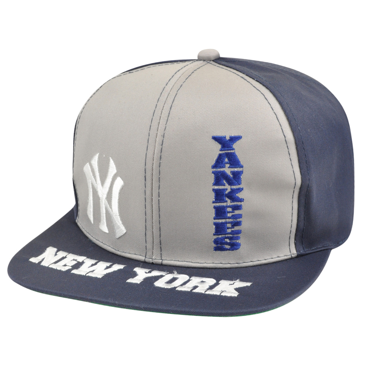 MLB New York Yankees Snapback Flat Bill Old School Vintage Hat Cap Dead  Stock