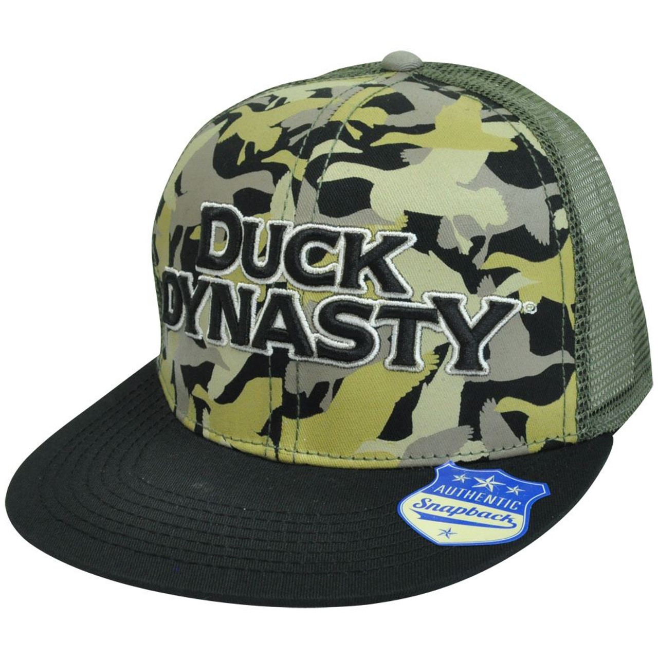 Minnaar Klem Gom A&E TV Series Duck Dynasty Flat Bill Mesh Trucker Snapback Camouflage Hat  Cap - Cap Store Online.com