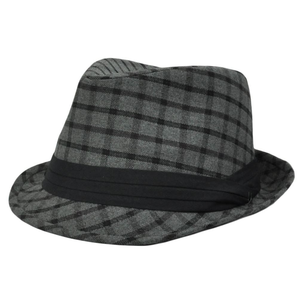 Dark Gray Black Plaid Square Small 