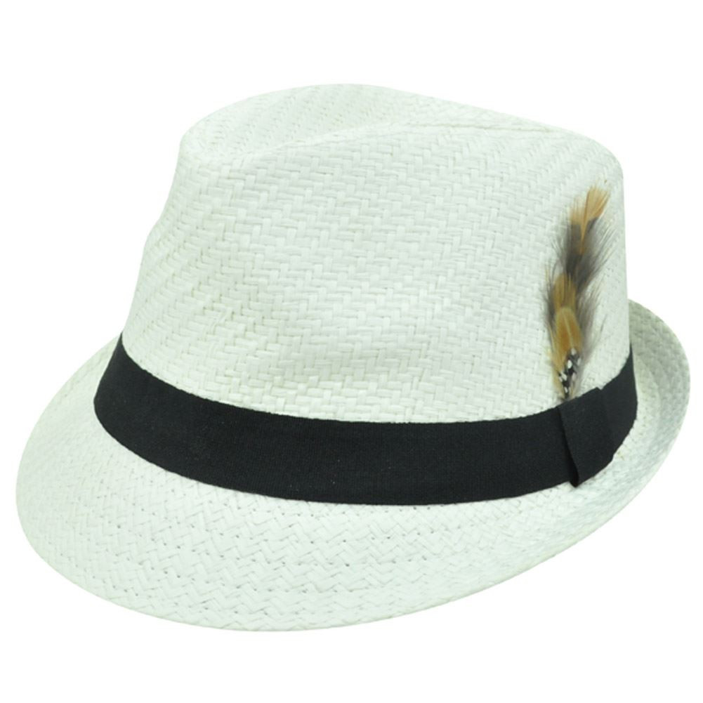 straw homburg hat